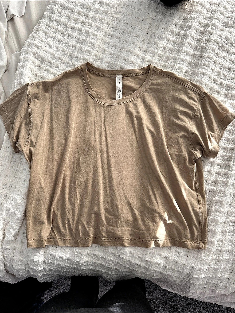 Lululemon Love Crew Short Sleeve T-Shirt khaki Size 4